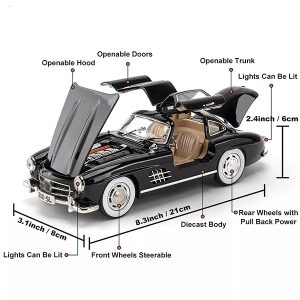 ماکت ماشین بنز کلاسیک دایکست مدل SL300 – مقیاس 124